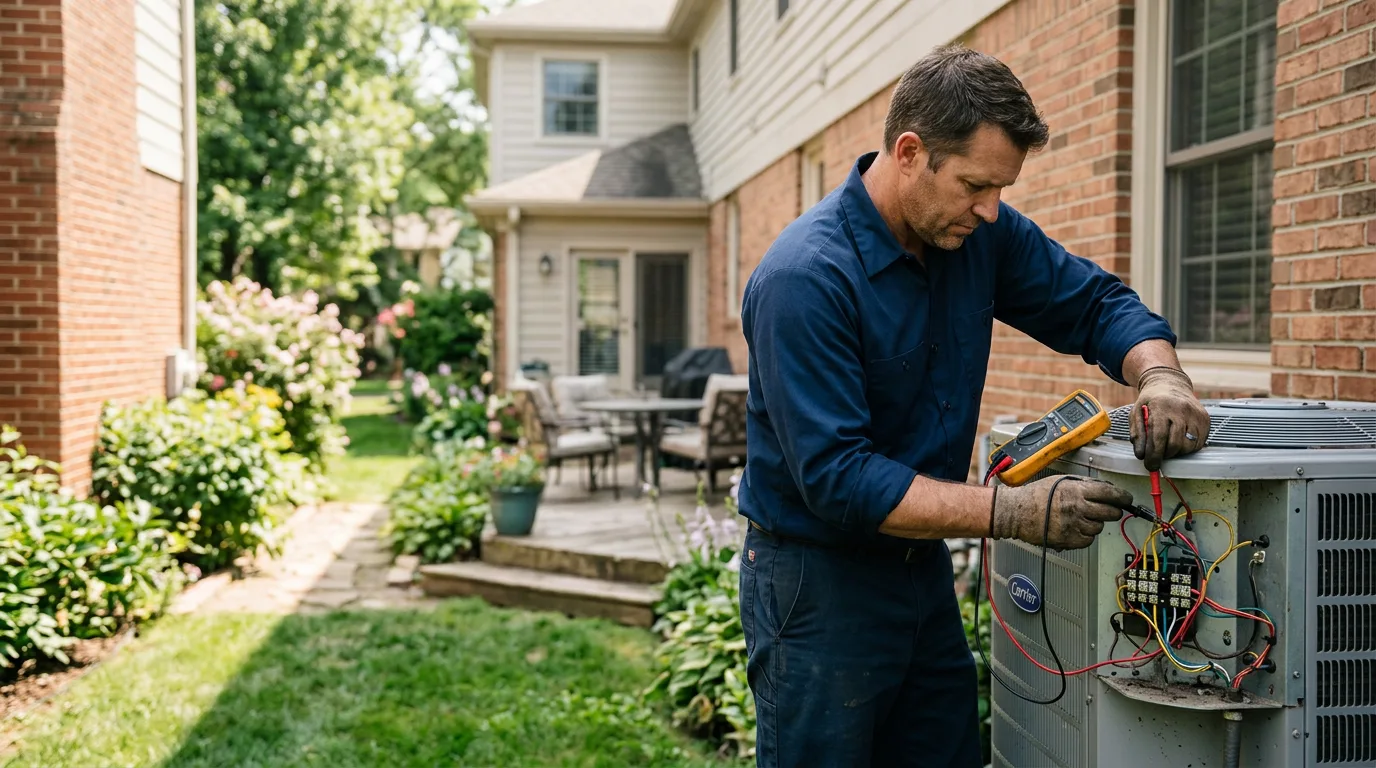 HVAC technician working near Isleta, NM